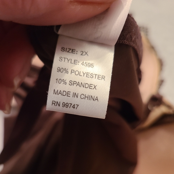 HEAVELY SHAPEWEAR convertible bodysuit. 2X - Picture 3 of 6